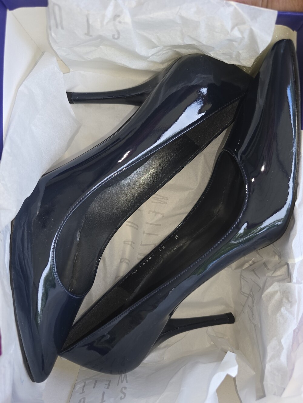 NEW Stuart Weitzman Heels In Box Beautiful Blue